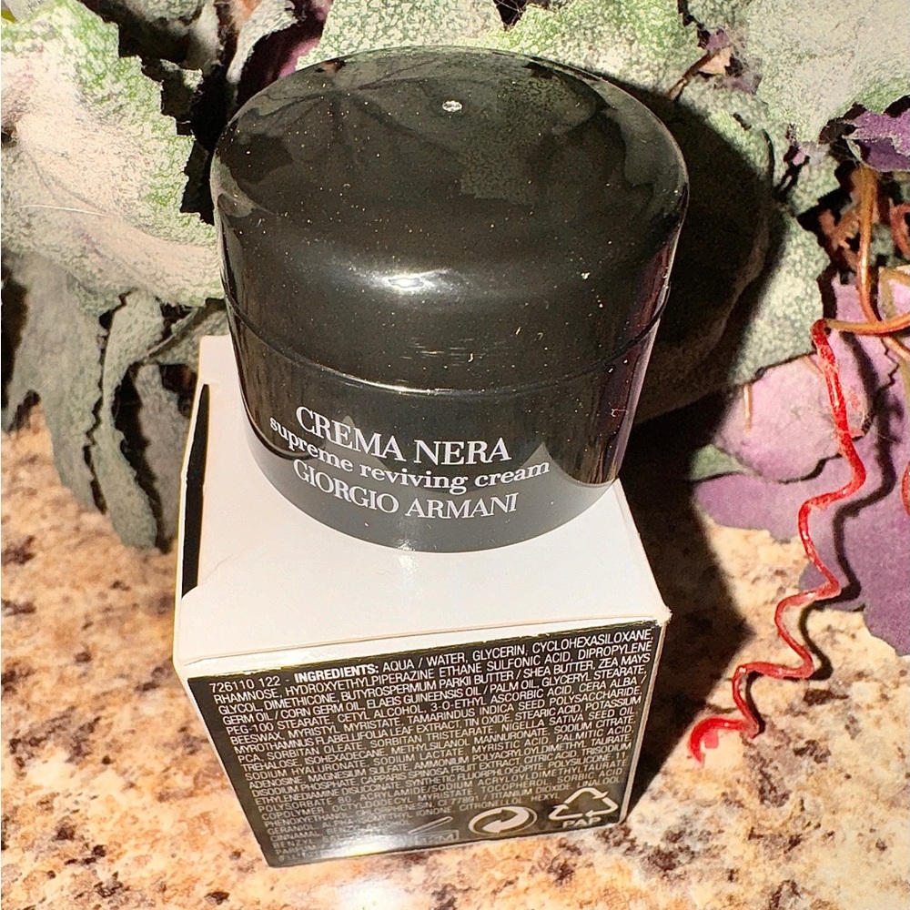 Georgio Armani Crema Nera Original Anti-Aging Creme in Original, Opened Box